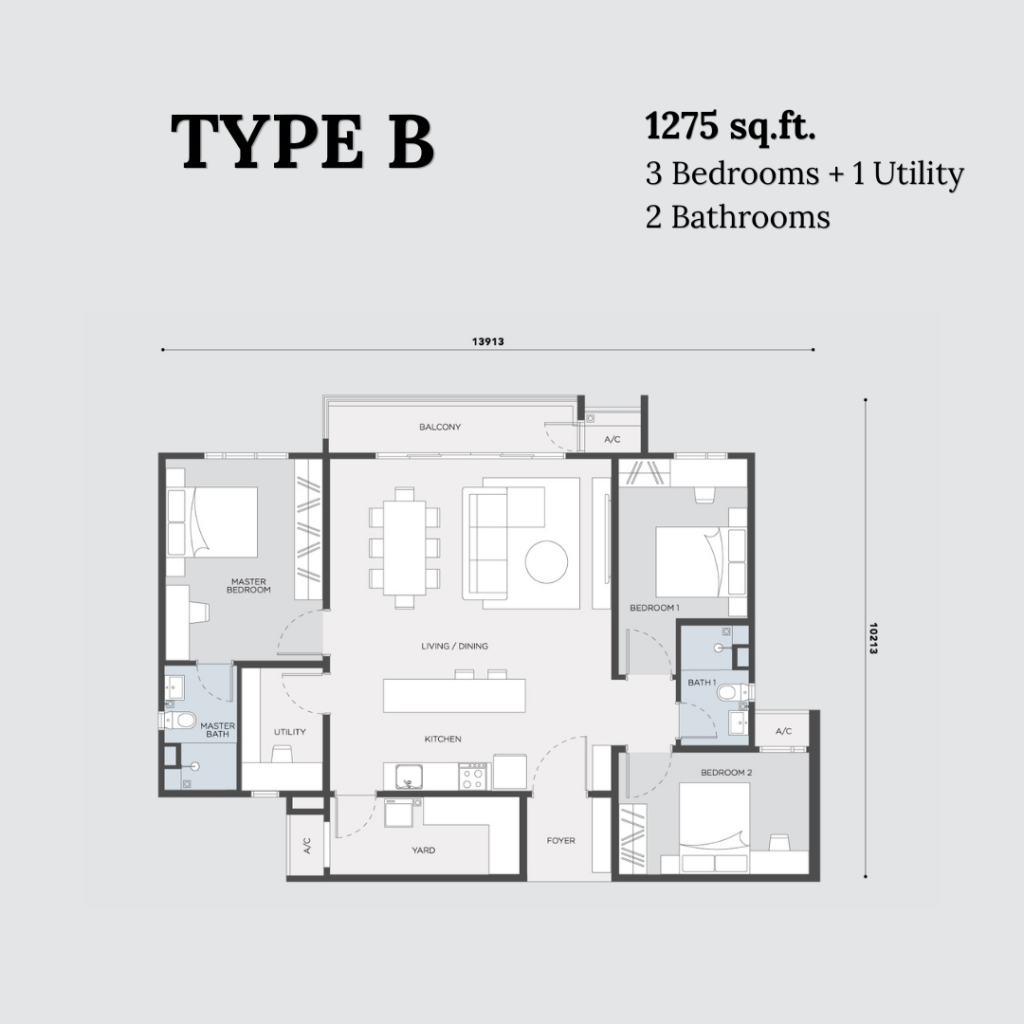SkyAman 1 Residences - Type B