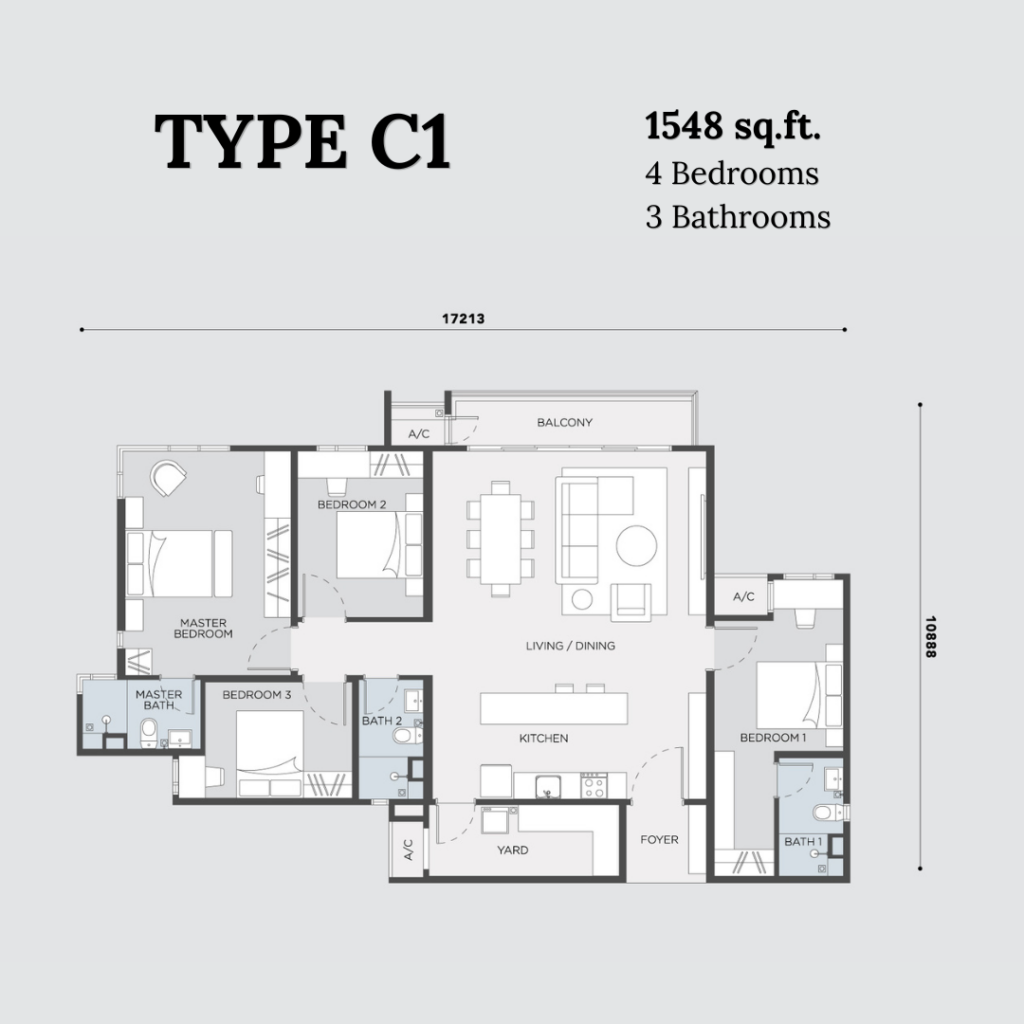 SkyAman 1 Residences - Type C1