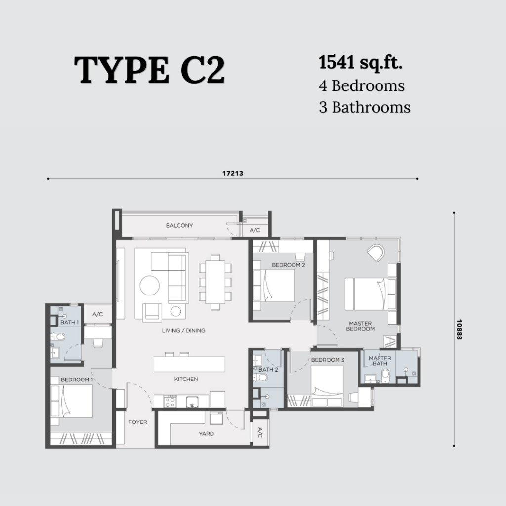 SkyAman 1 Residences - Type C2